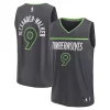Versatile Gorgeous Bellissimo Nickeil Alexander Walker Minnesota Timberwolves Fast Break Replica Player Jersey Statement Edition Black