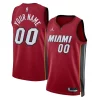 Bellissimo Robusto Comodo Miami Heat Jordan Brand Unisex 2022/23 Swingman Custom Jersey Statement Edition Red