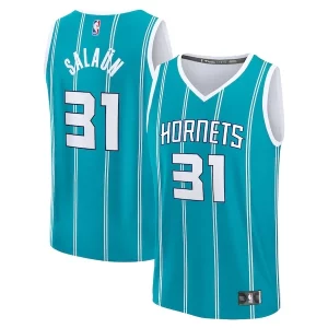 Duraturo Fantastico Tidjane Salaun Charlotte Hornets 2024 NBA Draft Fast Break Player Jersey Icon Edition Teal
