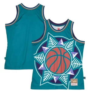 Stupendo Gorgeous Utah Jazz Hardwood Classics Blown Out Fashion Jersey Turquoise