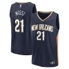 Carino Versatile Yves Missi New Orleans Pelicans 2024 NBA Draft Fast Break Player Jersey Icon Edition Navy