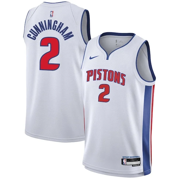 Meraviglioso Cade Cunningham Detroit Pistons Nike Youth Swingman Jersey Association Edition White