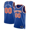 Prestigioso New York Knicks Nike Unisex Swingman Custom Jersey Blue Icon Edition