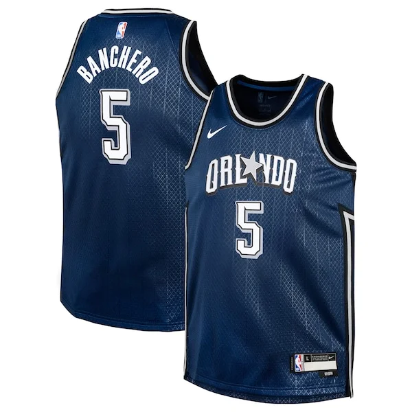 Bellissimo Pratico Paolo Banchero Orlando Magic Nike Youth Swingman Replica Jersey City Edition Navy