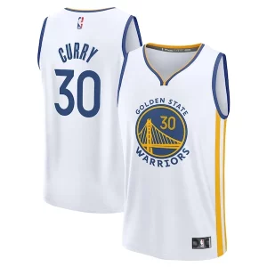 Pratico Stephen Curry Golden State Warriors Youth Fast Break Replica Jersey Association Edition White