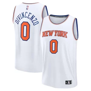 Stupendo Delizioso Versatile Donte DiVincenzo New York Knicks Fast Break Replica Player Jersey Association Edition White