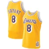 Meraviglioso Fantastico Moderno Men's Los Angeles Lakers Kobe Bryant Gold 1996 97 Hardwood Classics Authentic Player Jersey