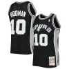 Robusto Accattivante Dennis Rodman San Antonio Spurs 2001/02 Hardwood Classics Swingman Jersey Black
