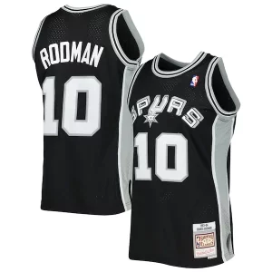 Robusto Accattivante Dennis Rodman San Antonio Spurs 2001/02 Hardwood Classics Swingman Jersey Black