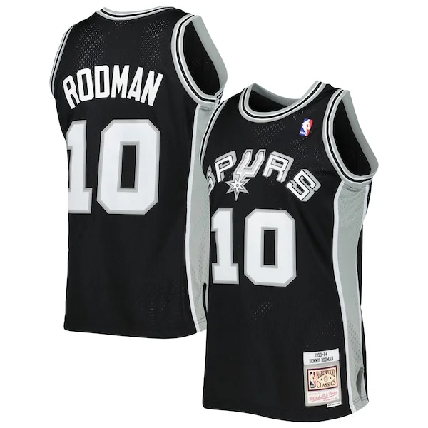 Robusto Accattivante Dennis Rodman San Antonio Spurs 2001/02 Hardwood Classics Swingman Jersey Black