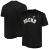 Carino Raffinato Milwaukee Bucks Profile Big & Tall Pop Jersey Black