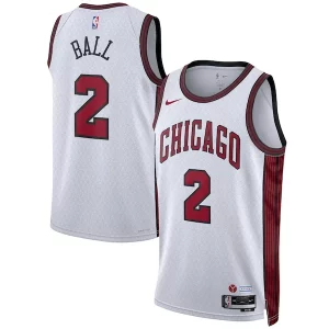 Carino Cool Lonzo Ball Chicago Bulls Nike Unisex 2022/23 Swingman Jersey City Edition White