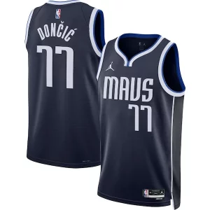 Duraturo Fantastico Luka Dončić Dallas Mavericks Jordan Brand Unisex Swingman Jersey Statement Edition Navy