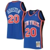 Cool Fantastico Allan Houston New York Knicks Hardwood Classics Swingman Jersey Blue