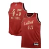 Prestigioso Fascinante Donovan Mitchell Cleveland Cavaliers Nike Youth Swingman Replica Jersey City Edition Wine