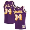Attraente Shaquille O'Neal Los Angeles Lakers Hardwood Classics Swingman Jersey Purple/Royal/Gold