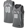 Delizioso Carino Brooklyn Nets Jordan Brand Swingman Custom Jersey Statement Edition Gray
