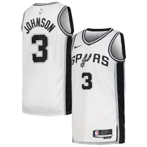 Carino Bellissimo Incantevole Keldon Johnson San Antonio Spurs Nike Unisex Swingman Jersey Association Edition White/Black