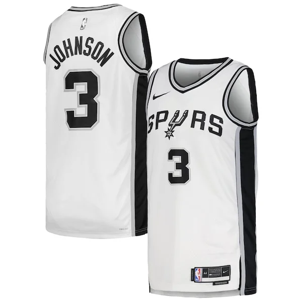 Carino Bellissimo Incantevole Keldon Johnson San Antonio Spurs Nike Unisex Swingman Jersey Association Edition White/Black