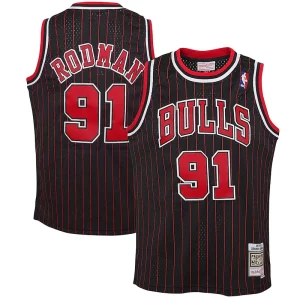Robusto Dennis Rodman Chicago Bulls Youth 1995/96 Hardwood Classics Swingman Jersey Black