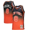 Prestigioso Splendido Latrell Sprewell New York Knicks 1998/99 Hardwood Classics Fadeaway Swingman Player Jersey Orange/Black