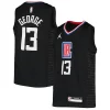 Splendido Paul George LA Clippers Jordan Brand Youth 2020/21 Swingman Player Jersey Black Statement Edition