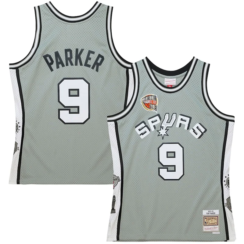Splendido Tony Parker San Antonio Spurs Unisex Hall of Fame Class of 2023 Throwback Swingman Jersey Gray