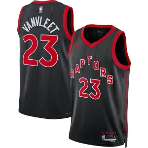 Stupendo Carino Accattivante Fred VanVleet Toronto Raptors Jordan Brand Unisex Swingman Jersey Statement Edition Black