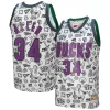 Meraviglioso Prestigioso Ray Allen Milwaukee Bucks 2000/01 Swingman Jersey White