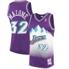 Stupendo Karl Malone Utah Jazz 1996/97 Hardwood Classics Swingman Jersey Purple