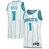 Ottimo Accattivante LaMelo Ball Charlotte Hornets Jordan Brand Unisex Swingman Jersey Association Edition White/Teal