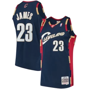 Splendido Prestigioso LeBron James Cleveland Cavaliers Hardwood Classics Swingman Jersey Navy