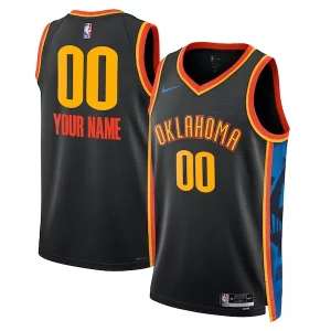 Sofisticato Classico Oklahoma City Thunder Nike Unisex 2024/25 Custom Swingman Jersey City Edition Black