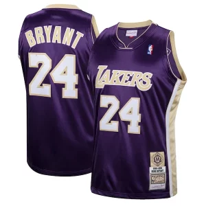 Classico Kobe Bryant Los Angeles Lakers Hall of Fame Class of 2020 #24 Authentic Hardwood Classics Jersey Purple/Gold