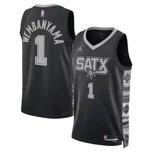 Stupendo Classico Moderno Victor Wembanyama San Antonio Spurs Jordan Brand Unisex Swingman Jersey Statement Edition Black