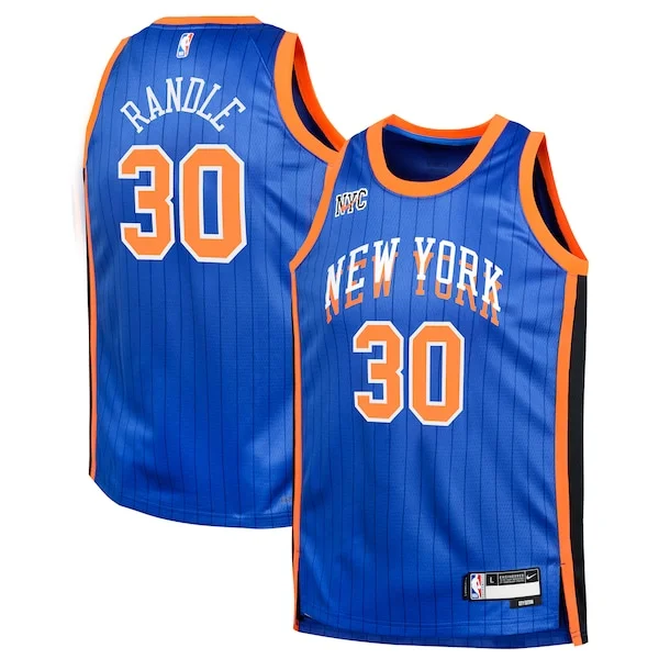 Moderno Sofisticato Duraturo Julius Randle New York Knicks Nike Youth Swingman Replica Jersey City Edition Blue