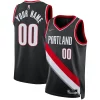 Pratico Robusto Portland Trail Blazers Nike 2021/22 Diamond Swingman Custom Jersey Icon Edition Black
