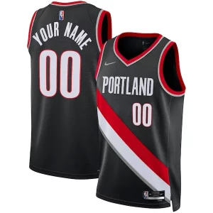 Pratico Robusto Portland Trail Blazers Nike 2021/22 Diamond Swingman Custom Jersey Icon Edition Black