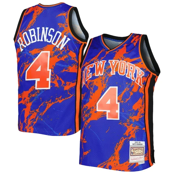 Incantevole Gorgeous Duraturo Nate Robinson New York Knicks 2005/06 Hardwood Classics Marble Swingman Jersey Blue