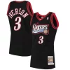 Gorgeous Eccezionale Attraente Allen Iverson Philadelphia 76ers 1997/98 Hardwood Classics Authentic Jersey Black