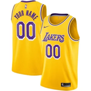Prestigioso Trendy Resistente Los Angeles Lakers Nike Custom Swingman Jersey Gold Icon Edition