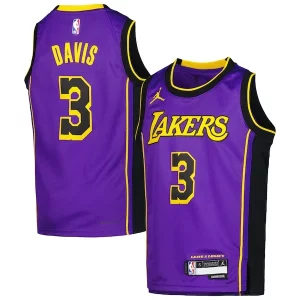 Magnifico Anthony Davis Los Angeles Lakers Jordan Brand Youth Swingman Jersey Statement Edition Purple