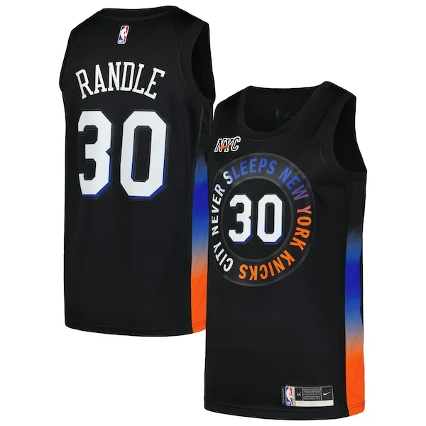 Incantevole Julius Randle New York Knicks Nike Swingman Player Jersey City Edition Black
