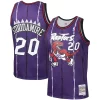 Meraviglioso Elegante Damon Stoudamire Toronto Raptors 1995/96 Hardwood Classics Swingman Jersey Purple