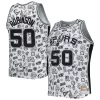 Raffinato Delizioso David Robinson San Antonio Spurs 1998/99 Hardwood Classics Doodle Swingman Player Jersey White