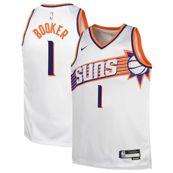 Resistente Robusto Devin Booker Phoenix Suns Nike Youth Swingman Jersey Association Edition White
