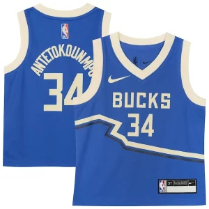 Meraviglioso Classico Giannis Antetokounmpo Milwaukee Bucks Nike Toddler 2024/25 Swingman Player Jersey City Edition Royal