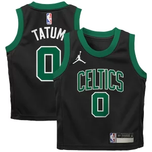 Comodo Elegante Jayson Tatum Boston Celtics Jordan Brand Preschool 2022/23 Replica Jersey Statement Edition Black