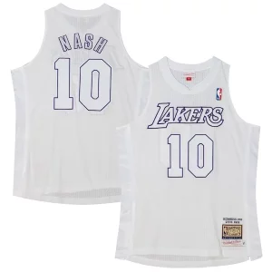 Trendy Accattivante Versatile Steve Nash Los Angeles Lakers 2012 Authentic Player Jersey White