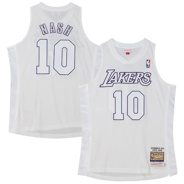 Trendy Accattivante Versatile Steve Nash Los Angeles Lakers 2012 Authentic Player Jersey White